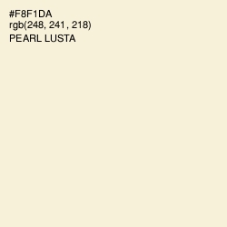 #F8F1DA - Pearl Lusta Color Image